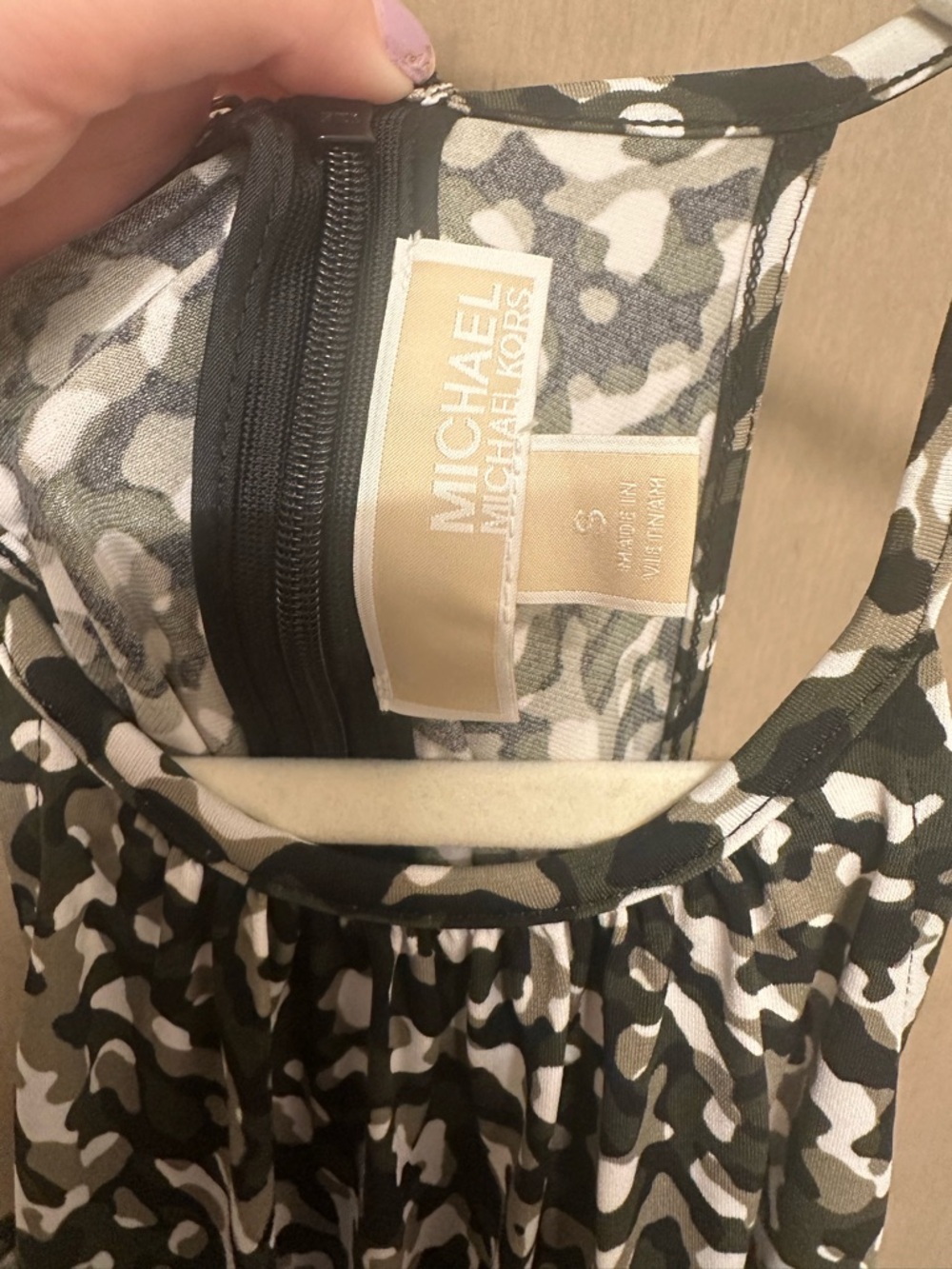 MICHAEL Michael Kors camo halter mini dress Size Small - Picture 7 of 7